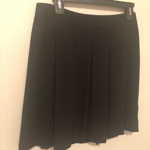 Black Pleated Skirt- flowy & lined